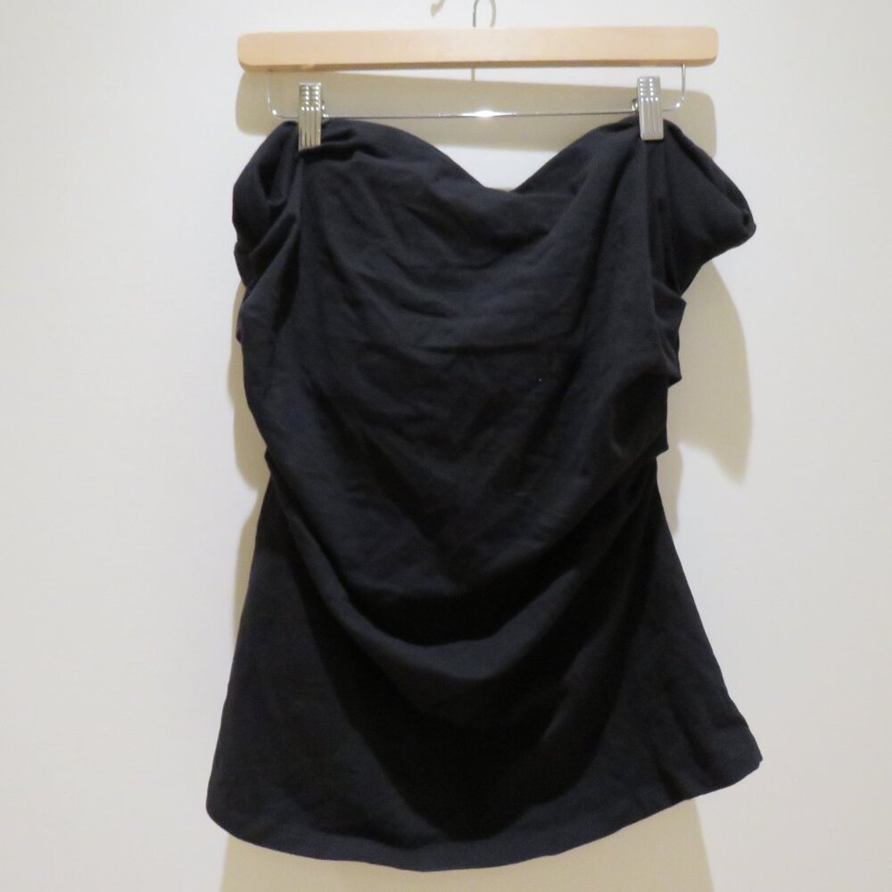 GOOD AMERICAN Super Stretch Jersey Tube Top in Black 001 Minimalist Size 3XL NWT - Picture 7 of 9